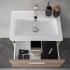 Mobile bagno sospeso 60 rovere africa con pensile 145 lavabo e specchio  Miami