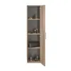 Mobile bagno sospeso 80 rovere africa con pensile 145 lavabo e specchio  Miami