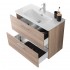 Mobile bagno sospeso 80 corda con lavabo e specchio  Miami