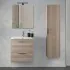 Mobile bagno sospeso 60 corda con pensile 145 lavabo e specchio  Miami