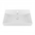 Lavabo sospeso rettangolare in resina 60 cm bianco lucido  Loto 