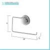 Set accessori a muro 4 pezzi in acciaio fissaggio con ventosa  Dinamik 