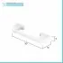 Set accessori a muro 7 pezzi in ABS bianco con doppio fissaggio  Gioia 