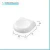 Set accessori a muro 7 pezzi in ABS bianco con doppio fissaggio  Gioia 