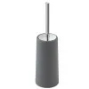 Portascopino In Polipropilene Grigio Con Scopino Per Wc In Setole Portascopino In Polipropilene Grigio Con Scopino Per Wc In Setole
