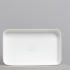 Lavabo da appoggio rettangolare 65 in ceramica bianco lucido  Epsilon 