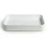 Lavabo da appoggio rettangolare 65 in ceramica bianco lucido  Epsilon 