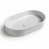 Lavabo da appoggio ovale 60 in ceramica bianco opaco  Epsilon 