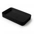 Lavabo da appoggio rettangolare 65 in ceramica nero opaco  Epsilon 