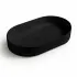 Lavabo da appoggio ovale 60 in ceramica nero opaco  Epsilon 