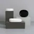 Lavabo da appoggio 50 cm ovale in ceramica bianco opaco  Milos