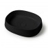 Lavabo da appoggio 50 cm ovale in ceramica nero opaco  Milos