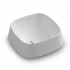 Lavabo da appoggio in ceramica bianco opaco quadrato 42 cm  Aris