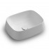 Lavabo da appoggio in ceramica bianco lucido rettangolare 50 cm  Aris