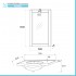 Mobile bagno a terra 75 bianco decape con lavabo e specchio  Romantica