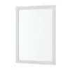 Specchio bagno 57x67 cornice bianco effetto legno reversibile Wood