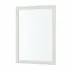Specchio bagno 57x67 cornice bianco effetto legno reversibile Wood