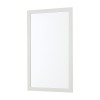 Specchio bagno 67x87 cornice bianco effetto legno reversibile Wood