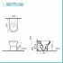 Sanitari filomuro Rimless con scarico universale e copriwater  Round