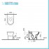 Sanitari filomuro Rimless scarico universale e copriwc soft-close  Round