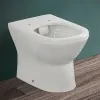Wc filomuro Rimless in ceramica lucida scarico universale  Round 