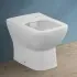 Wc filomuro senza brida in ceramica scarico universale  Square 