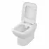 Wc filomuro senza brida in ceramica scarico universale  Square 