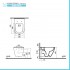 Sanitari sospesi Rimless scarico universale e copriwater  Square