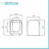 Copriwater originale serie Venti softclose in termoindurente bianco