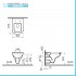 Sanitari sospesi Rimless in ceramica lucida e copriwc soft-close  Venti
