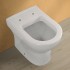 Wc filomuro con brida in ceramica bianca con scarico universale  Pestum 