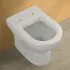Wc filomuro con brida in ceramica bianca con scarico universale  Pestum 