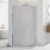 Box doccia angolare 70x70 cm doppio scorrevole vetro stampato  Tay