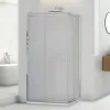 Box doccia angolare 80x80 cm doppio scorrevole vetro stampato  Tay