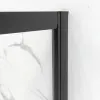 Box doccia angolare 70x90 cm nero opaco con doppio scorrevole  Tay 