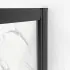 Box doccia angolare 70x90 cm nero opaco con doppio scorrevole  Tay 