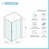 Box doccia angolare 70x120 cm doppio scorrevole vetro stampato  Tay