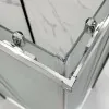 Box doccia angolare 70x120 cm doppio scorrevole vetro stampato  Tay