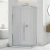 Box doccia angolare 80x120 cm doppio scorrevole vetro trasparente  Tay