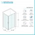 Box doccia angolare 80x100 cm doppio scorrevole vetro trasparente  Tay