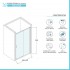 Porta doccia nicchia 130 cm scorrevole trasparente con profilo cromo  Tay 