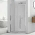Porta doccia nicchia 140 cm scorrevole trasparente con profilo cromo  Tay 