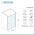 Porta doccia nicchia 140 cm scorrevole trasparente con profilo cromo  Tay 