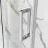 Porta doccia nicchia 140 cm scorrevole trasparente con profilo cromo  Tay 