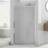 Porta doccia nicchia 120 cm cromato scorrevole con vetro stampato  Tay 