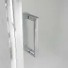 Porta doccia nicchia 150 cm cromato scorrevole con vetro stampato  Tay 