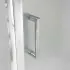 Porta doccia nicchia 150 cm cromato scorrevole con vetro stampato  Tay 