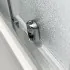 Porta doccia nicchia 150 cm cromato scorrevole con vetro stampato  Tay 