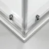 Box doccia angolare 80x120 cm doppio scorrevole vetro trasparente  Tay