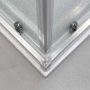 Box doccia angolare 80x100 cm doppio scorrevole vetro stampato  Tay